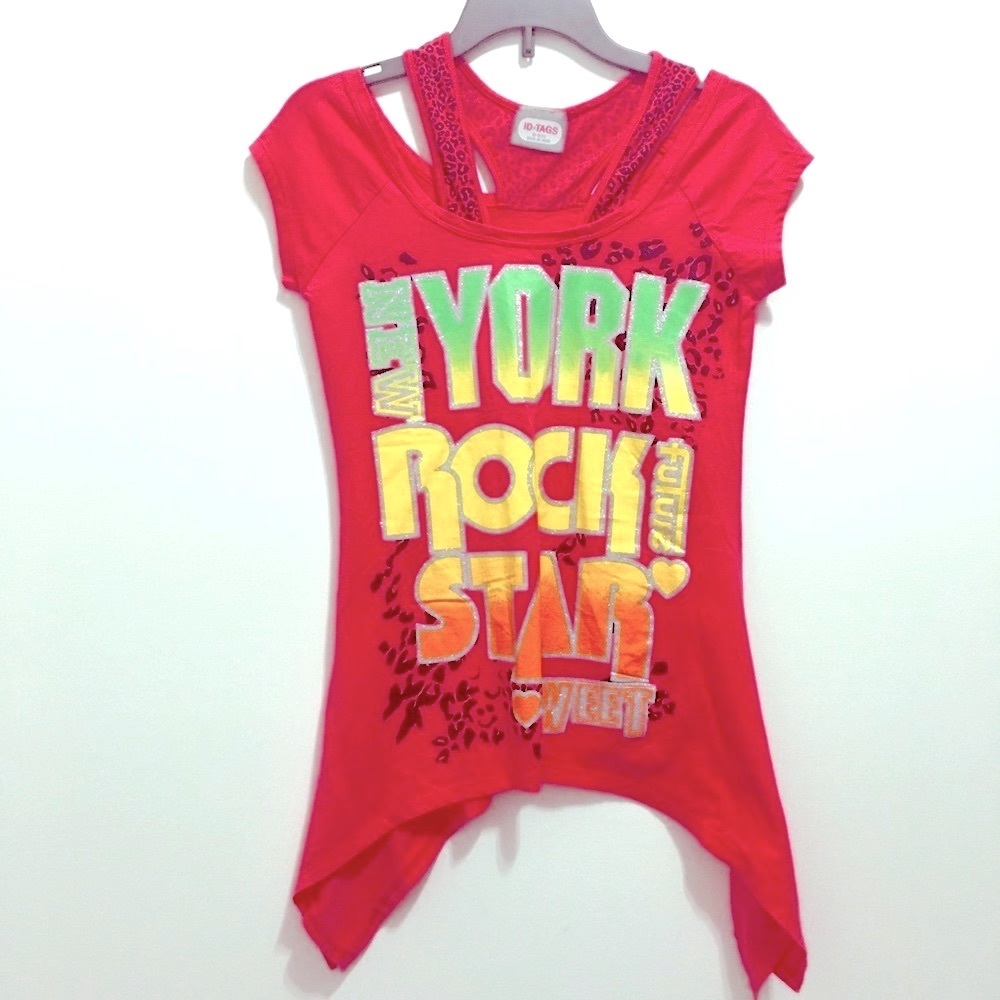 ID TAGS Girl Top Shirt, size Medium (10/12)